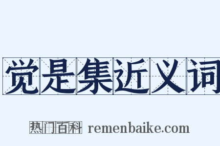 觉是集近义词是什么意思的图片